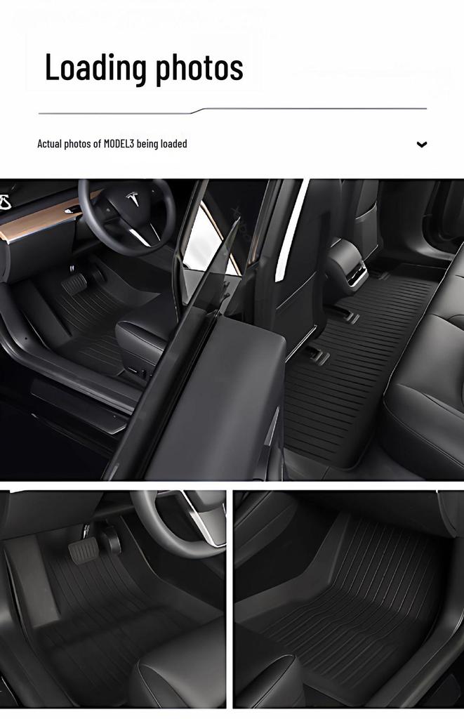 TPE Floor Mats for Tesla Model 3 Interior & Trunk