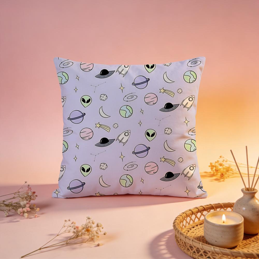 Fantasy Dreamy Alien Art Cushion Cover Comfortable Durable Pillow Cover MultiScene for Home Office Car Sofa