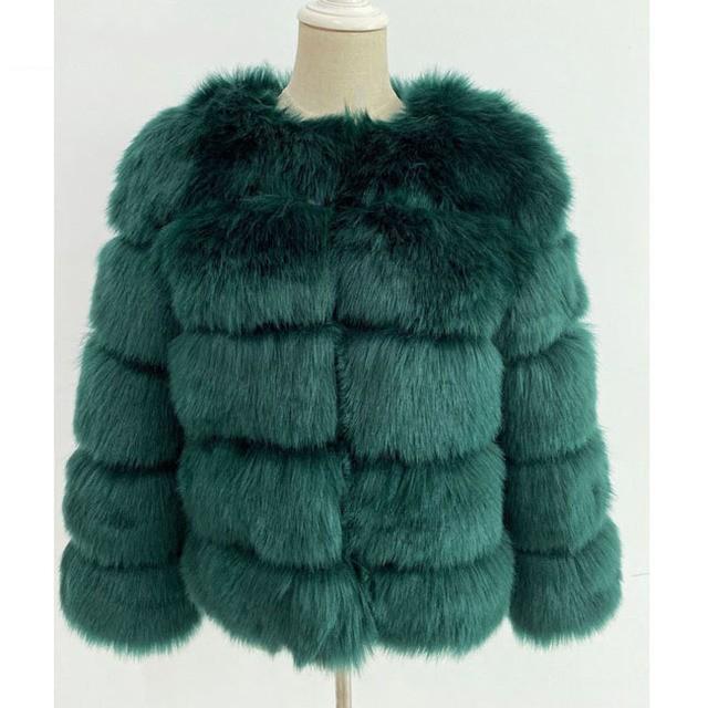 Fur European And American Imitation Fox Fur Imitation Fur Jacket Women'S Short Long-Sleeved Fur Artificial Fur, Fur Women