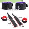 7 stk/sett Sex Bondage Restraint Kit Håndjern Krage Gag Mask Pisk Voksen sexleketøy for par gaver