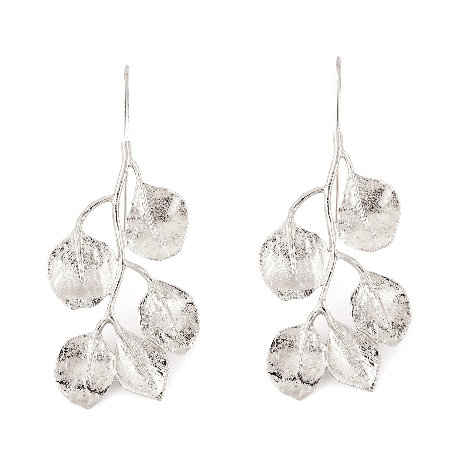 

Жіночі аксесуари для навушників-гачків: Модні та індивідуальні сережки з металевим листям, перебільшені та елегантні креативні сережки