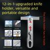 Durable Craftsmanship, Heavy-Duty Stainless Steel Utility Knife Handle, Non-Slip Grip, Foldable Art Knife Holder, Ideal for Wallpaper Cutting