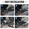 Aluminum Rubber Motorcycle Foot Pegs for XR250 Adjustable Angle Antislip Design Foot Rest Pedal Modification