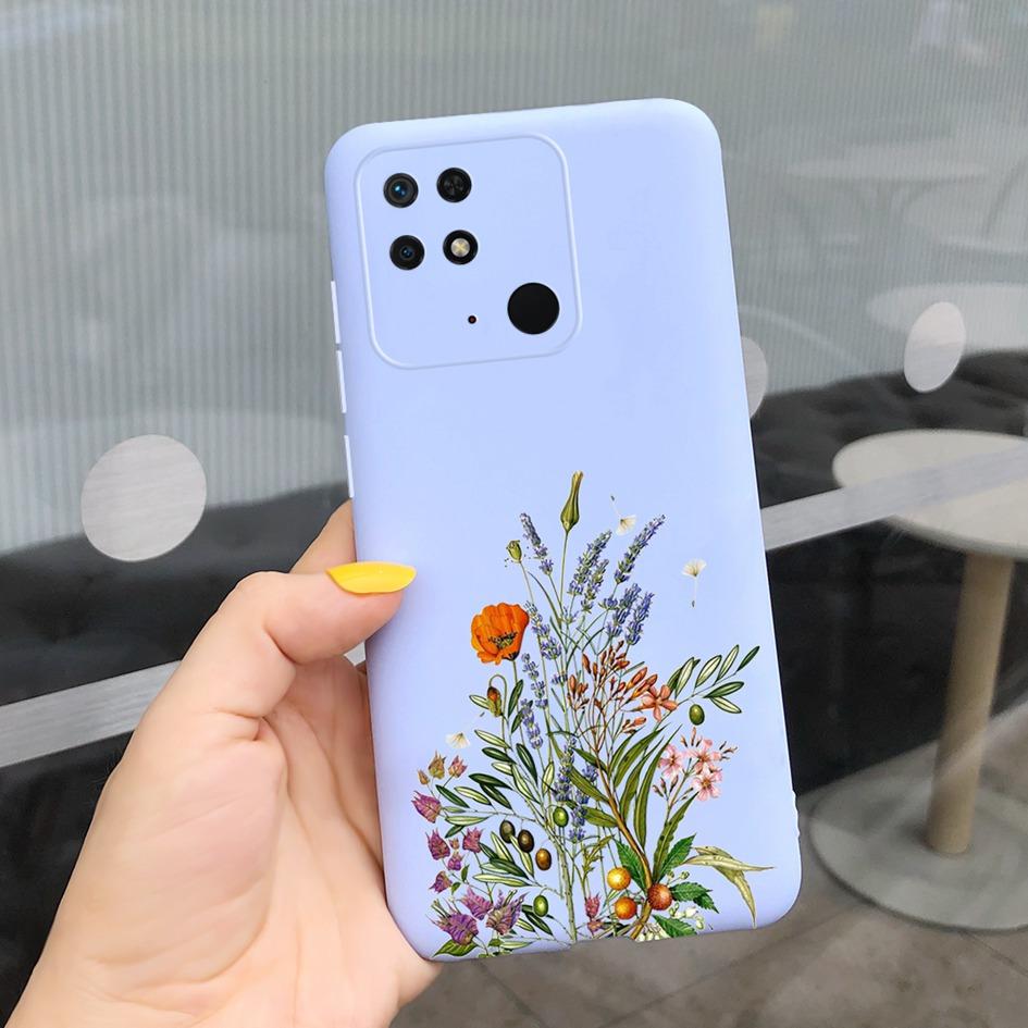 For Xiaomi Redmi 10C Phone Case New Popular Flower Painted TPU Cover For Xiaomi Redmi 10C 4G Bumper Redmi10C NFC 2022 Soft Funda