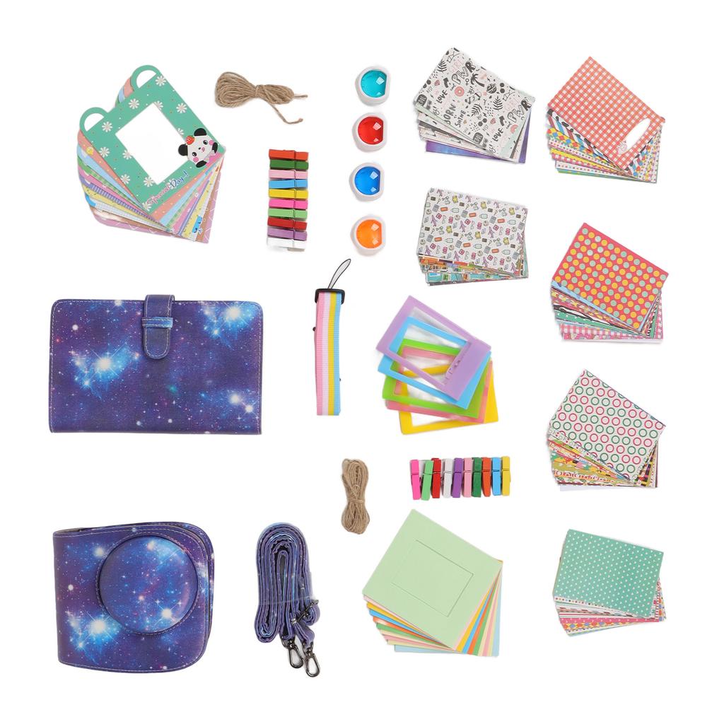 For Fujifilm Mini 11 Accessories Bundle Kit Includes Camera Case Album Color Filter Camera Case Stra