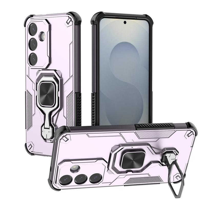 Camera Protection Magnetic Stand Phone Case for Samsung Galaxy S25 Ultra Edge S25 FE Plus 5G Ring Holder Back Cover