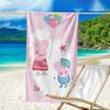 Ultra-Soft Beach Towel with Peppa Pig Theme,Ideal for Pool - Camping, Diving - Perfect Travel Essential, Vibrant Beach Towel.