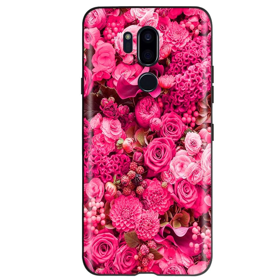 For LG G7 ThinQ Case G710 LM-G710 Cute Cat Butterfly Shockproof Soft Silicone Phone Case For LG G7 ThinQ Back Cover 6.53'' Coque