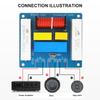 2-Way Sound Crossover Filter MKP Capacitors Frequency Divider WEAH-245 400W High Bass For Enhancing Sound