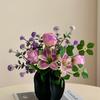 Bouquet di lusso di gigli e rose artificiali della serie Purple, ideale per un ingresso elegante.