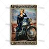 Artisian Motorcycle Metal Sign Motorbike  Tin Plaque Racing Riding Decorative Poster Wall Decor Garage Bar Pub Club Hotel Caf