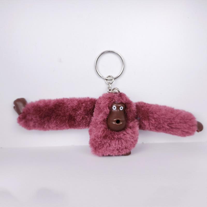 Cute Long-Tailed Monkey Key Chain Cartoon Cute Monkey Keychain Plush Toy Doll Bag Accessories Gift For Children