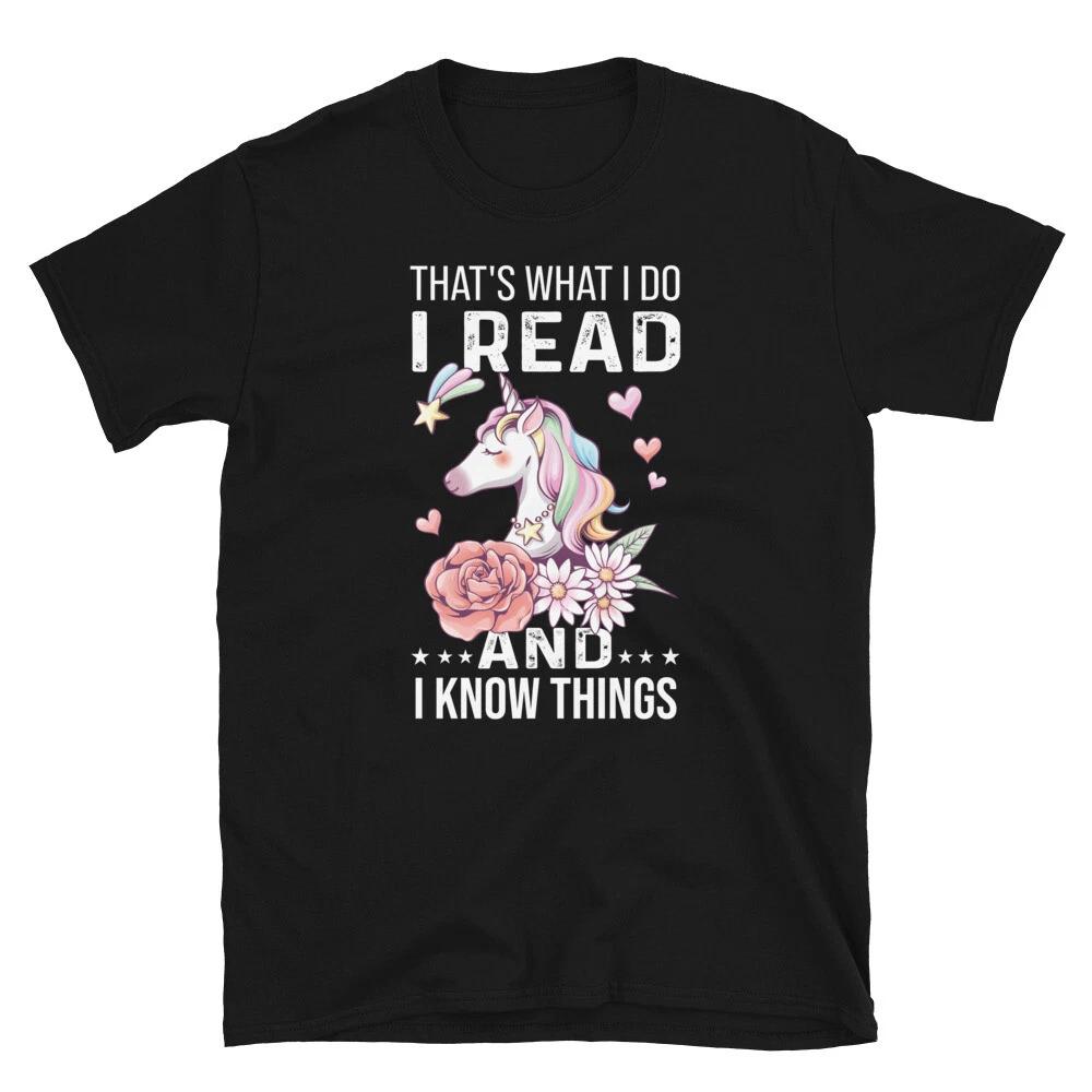 I Read Unicorn Pretty Cute Fantasy Gift T-Shirt 2XL