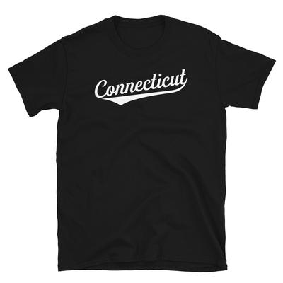 Camiseta Unisex de Manga Corta Retro Estado de Connecticut Anchorage Estado de la Constitución
