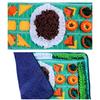 Scent Enrichment Activity Mats Durability Fleece Puzzle Game Mats With Treat Pockets Stress Reliefs Chews Resistant
