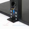 Unho Tall TV Stand with Bracket, Adjustable Stand for 32'' To 65'' LED LCD Flat Screens Max VESA 600x400mm Loading Upto 66lbs
