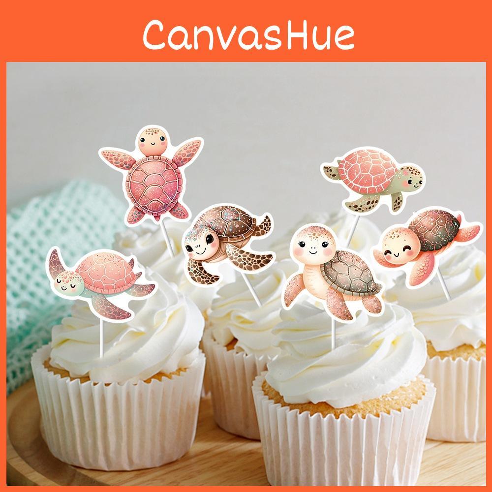 Birthday Cartoon Turtle Cake Embellishments With Paper Inserts Celebrations For