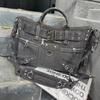 JIAERDI Rivet Black Tote Bag Women Y2k Grunge Vintage Large Capacity Crossbody Bags Ladies Moto Biker Luxury Designer Handbag