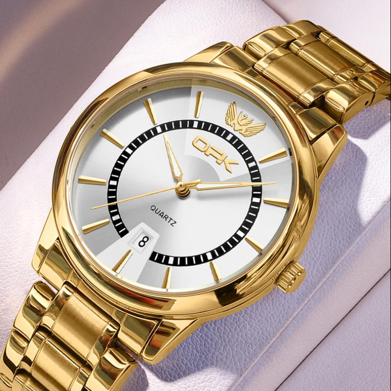 OPK Brand Watch Single Calendar Waterproof Quartz Watch Luminous Men's Watch Men's Watch