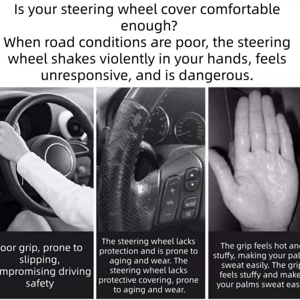 Anti-Slip Silicone Steering Wheel Cover - Universal Fit, Soft And Odorless, Durable For All Seasons