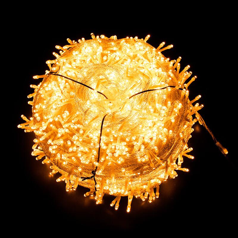 

NuFeng 400 LED Yellow Fairy String Lights