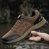 Men's Hiking Shoes Suede Leather Outdoor Trekking Tourism Shoe Wear-resistant Walking Hunting Tactical Sneakers Men Mountain Boo