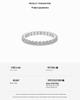 S925 Sterling Silver Women's Exquisite Pave Set Stackable Ring - Simple Oval/Square Design, Closed Style
