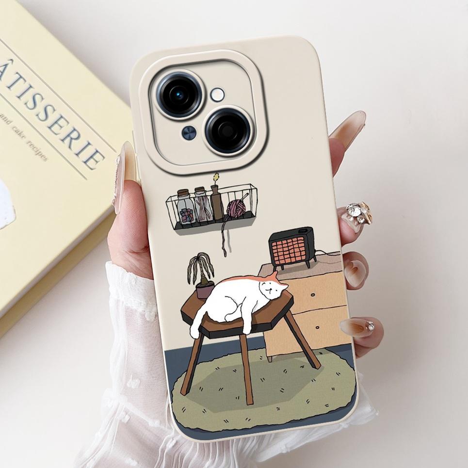 Cartoon Fashion Back Cover For Tecno Spark GO 2025 GO 1 Pop 9 Phone Case Silicone Soft TPU Dragon Astronaut Black Cat Funda Bag