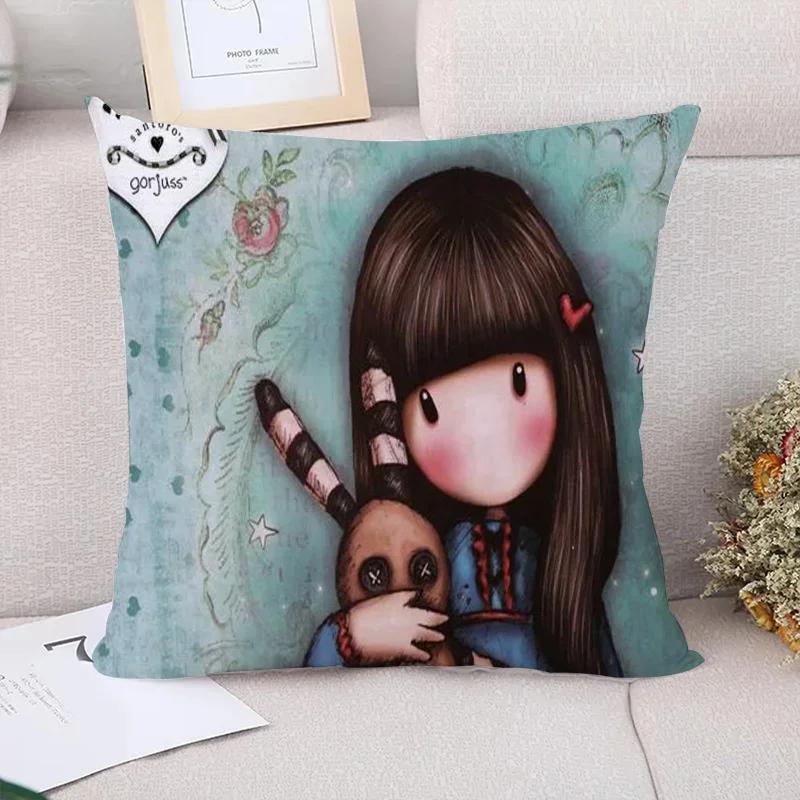 Gorjuss Couple Pillow Pillowcases  Decorative Cushion Cover Luxury Pillowcase Decor  Sofa Cushions Pilow Cases