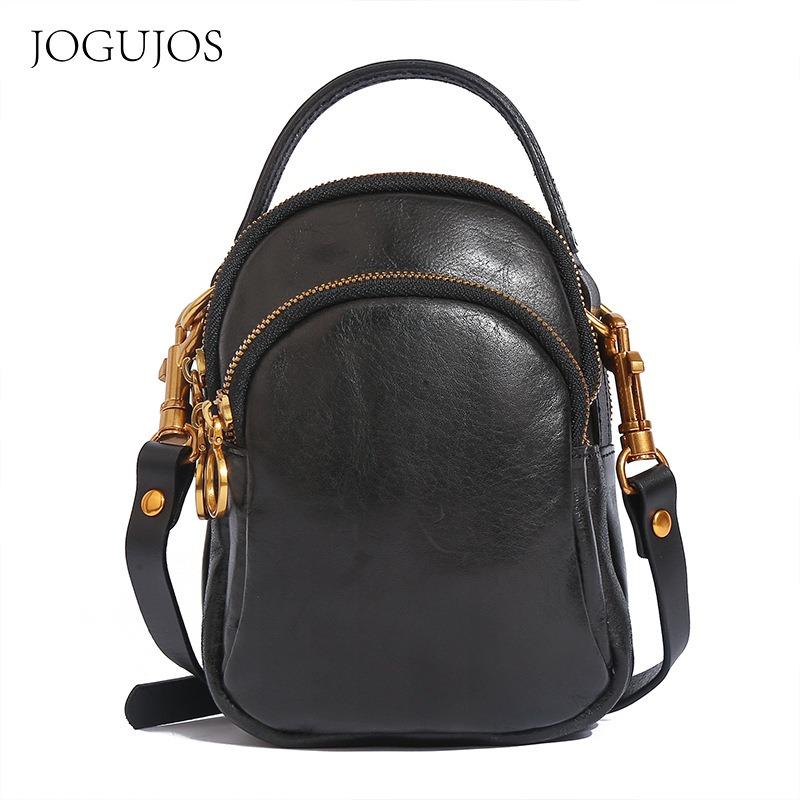 

JOGUJOS leather women s bag women s messenger bag vegetable tanned leather shoulder bag leather bag cowhide messenger bag