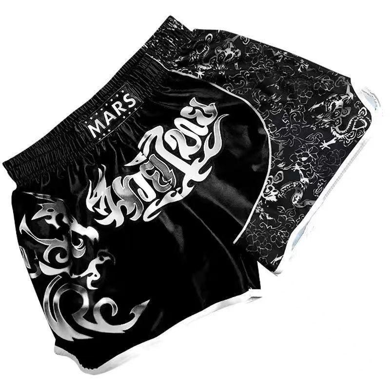 MMA Boxing Shorts Men Women Kids Training Fighting Muay Thai Kickboxing Gym Workout Athletic Short