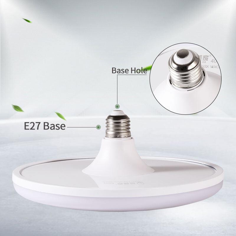 Canmeijia Super Bright UFO LED Light Bulb E27  220V  20W 40W 50W 60W Energy Saving UFO Light Ceiling Lights for Kitchen Living Room