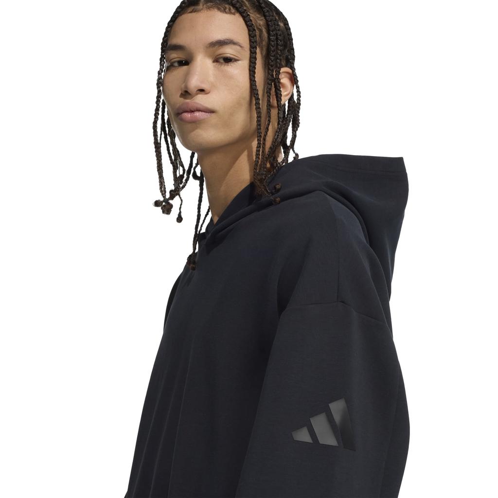 Men's adidas SOFT LUXE hoodie black KB8085 size XXS
