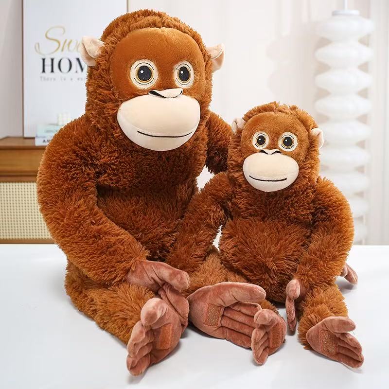 Newest Simulated Cuddle Gorilla Doll Kawaii Stuffed Plush Toy Figure Doll Cartoon Anime Cute Kids Birthday Holiday Gift Doll