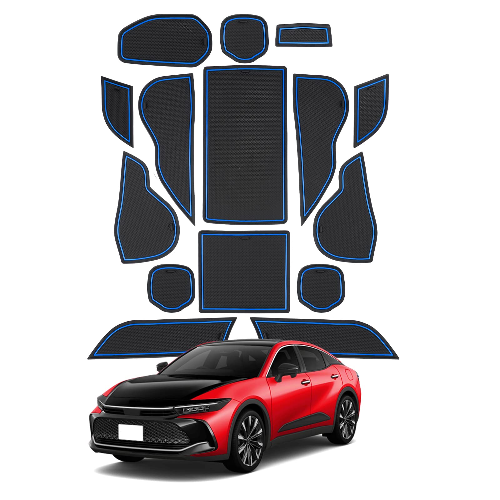 

SHAOHAO New Toyota Crown Crossover 16th Generation 35 Series Rubber Mat Pocket Mat TZSH35 AZSH35 Interior Rubber Mat Noise Reduction Crown Crossover