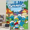 Cartoon SSmurfs Colorful Tapestry Wall Hanging Hanging Tarot Hippie Wall Rugs Dorm Wall Art Decor