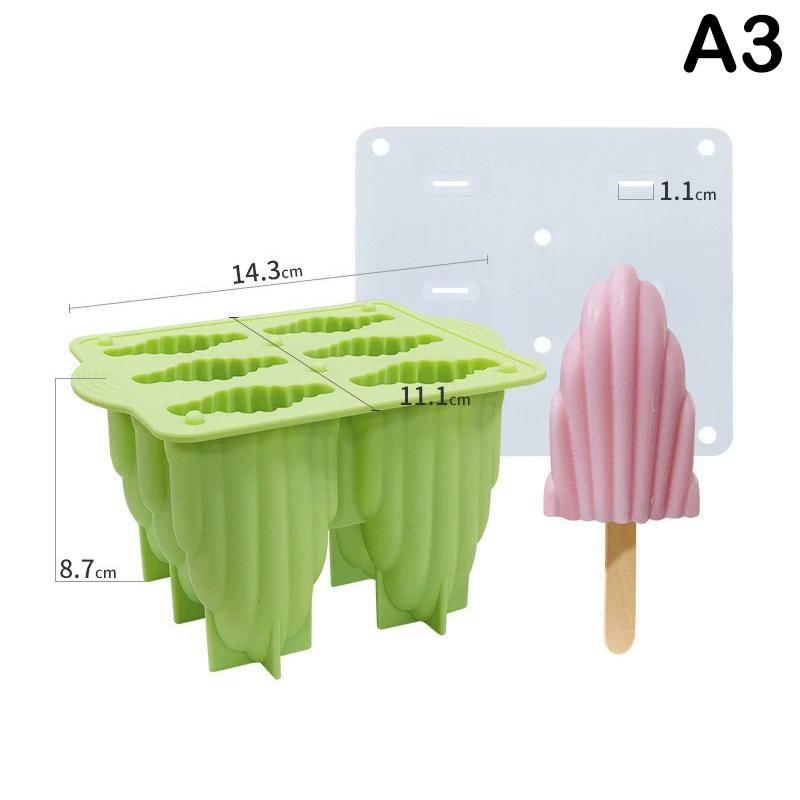 Popsicle Molds 6 Pieces Popsicle Molds Silicone BPA Free Ice  Easy Release Popsicle Mold 6 Sticks Ice Easy Release Mold