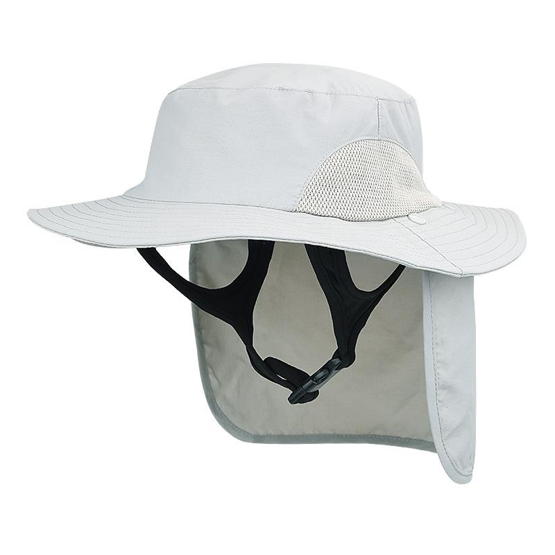 Summer quick-drying surfing visor removable men's and women's outdoor mountaineering and hiking sun protection hat UV protection fishing hat
