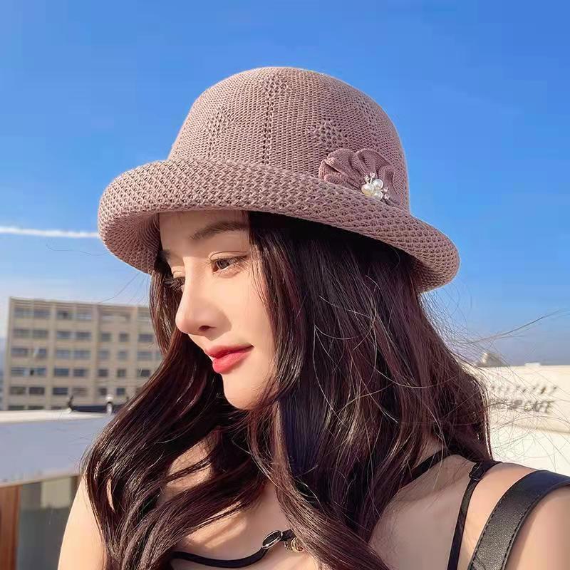 Spring Knitted Fisherman's Hat Literary Hat Female Autumn Korean British Hat China-Chic Leisure Versatile Pot Hat