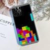 Vintage Game T-Tetris Fit For IPhone 16 15 Promax Phone Case IPhone 14 11 12 High End 13 Pro Silicone