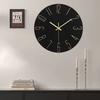 12 Inch Minimalist Decoration Wall Clock Living Room New Light Luxury Modern Simple Nordic Clock Hanging Wall Ins Hole Free