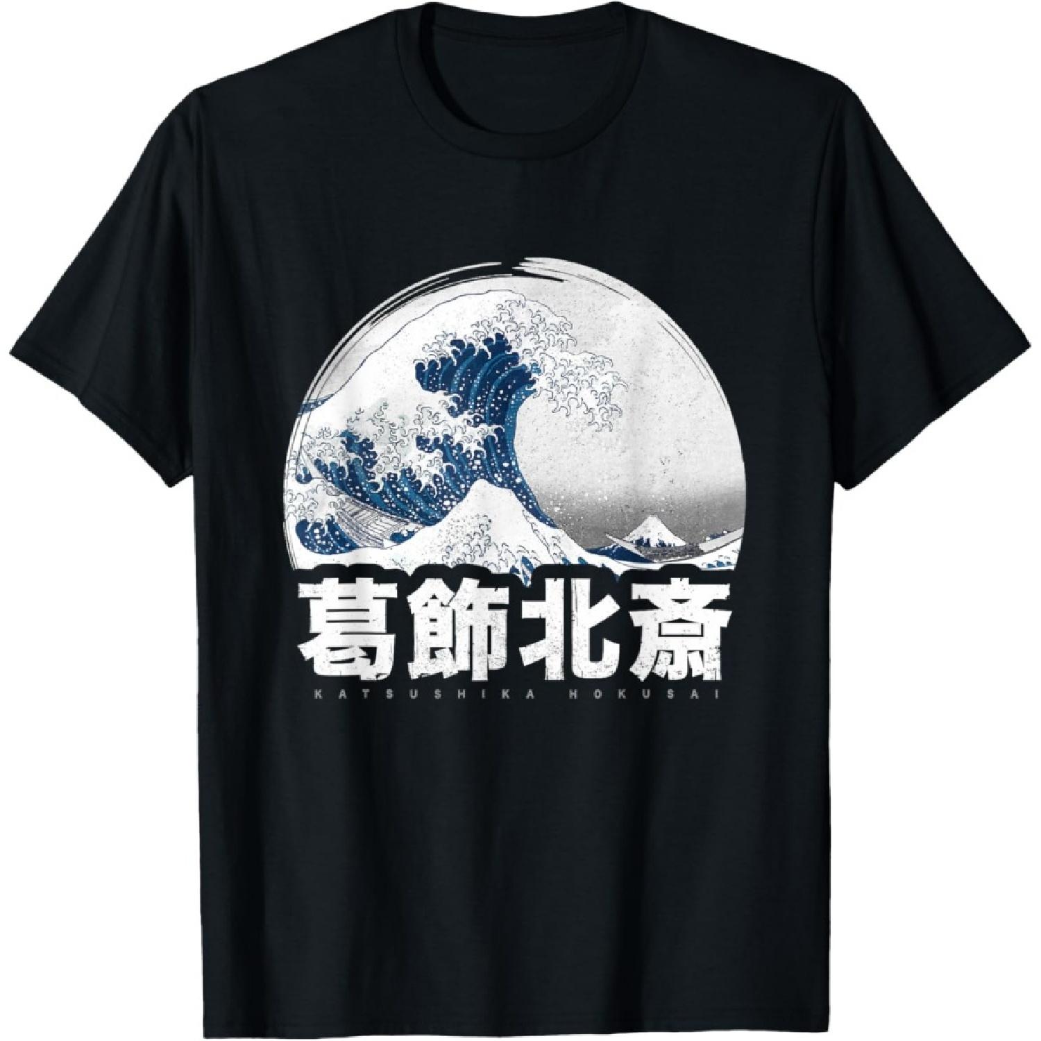 Великая волна у Канагавы Япония Искусство Хокусай Японская Эстетика Футболка S