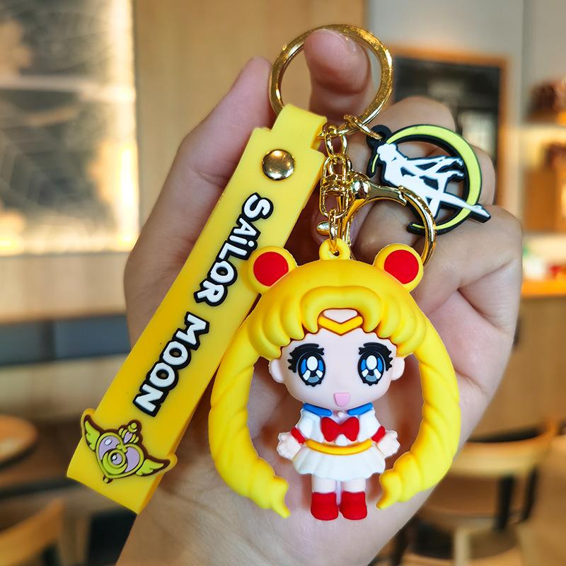Cartoon Sailor Moon Keychain Figurine, Perfect Gift  Small Christmas Present Ideal Present for Couples and A Girly Heartfeltgift