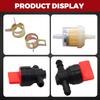 1/4" in Line Fuel Gas Leach Shut Cut Off Valves Clamps Compatible with 494768 697947 698183 Am36141 Am107340 Compatible with Snapper 2-4507 7034212