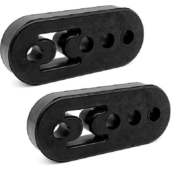 2PCS Exhaust Hanger Rubber Muffler Hanger Universal 4 Holes, Hole Diameter 12