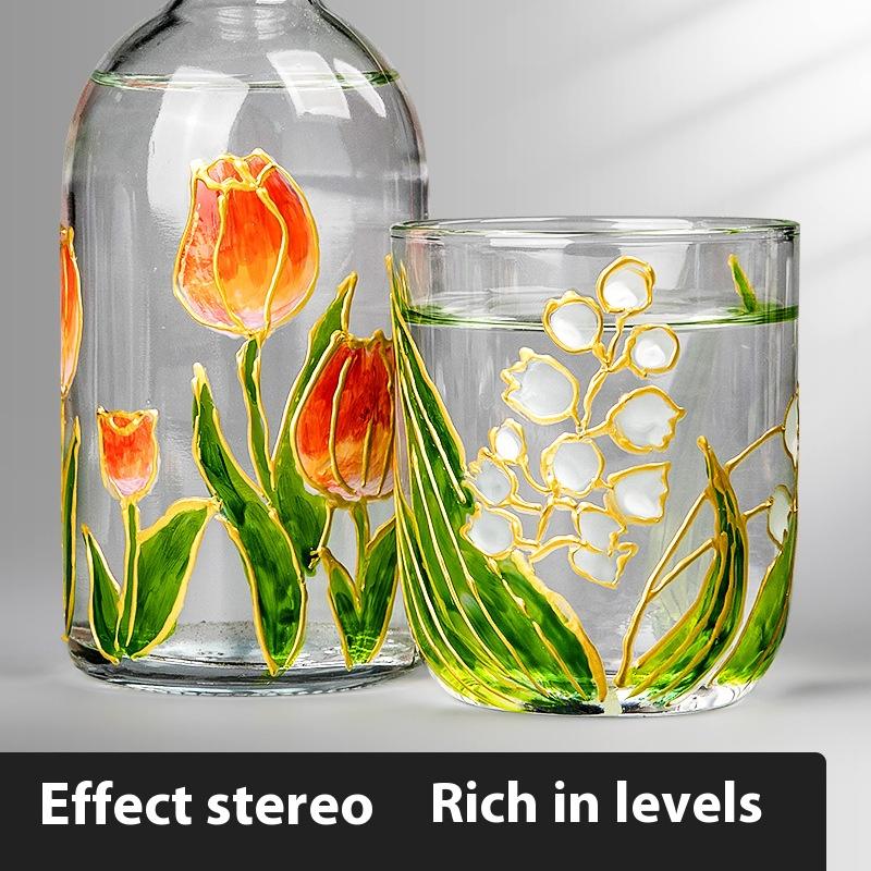 Acrylic Glass Paint Relief Texture Pigment DIY Hand Painted 20ml Hook Line Tool Styling Pen Painting Art Supplies for Glass