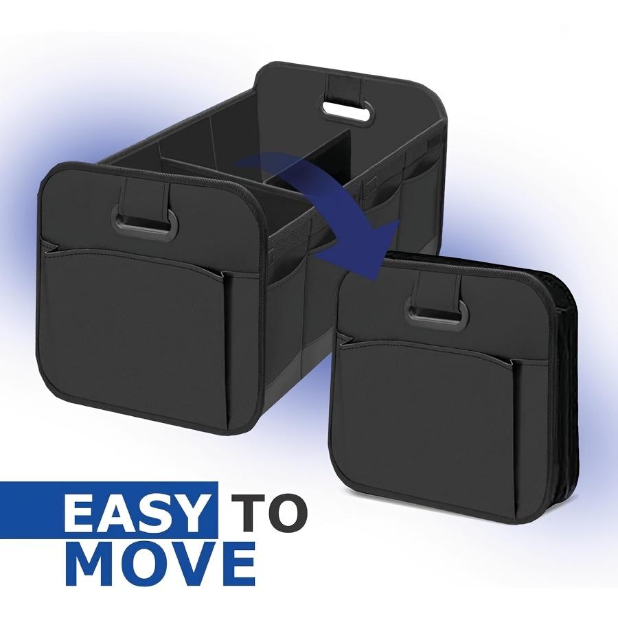 Car Trunk Storage Box with Reinforced Handles, Foldable Multi-Compartment Design, Made of Foldable Oxford Polyester, Suitable for Any Car, SUV