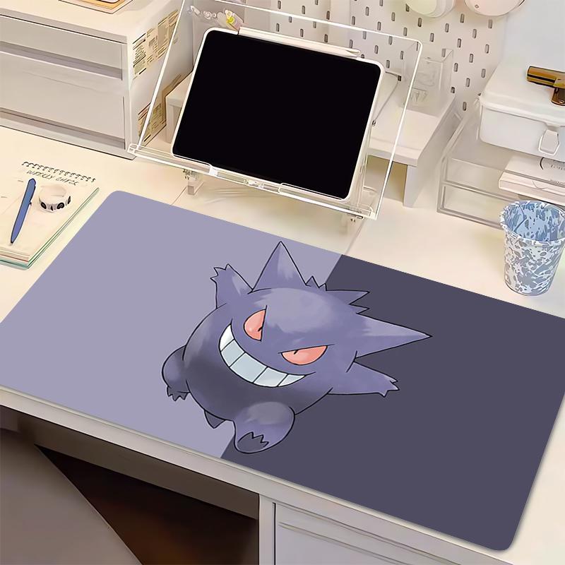 Mouse Pad PPokemon Gengar Anime Gaming Accessories Xxl Mousepad Gamer PC Completo Computer Keyboard Pad Carpet Desk Mat Varmilo