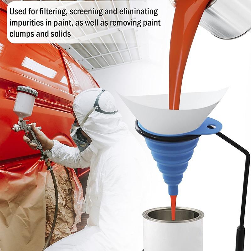Paint Filter Paper Purifying Straining Cup Funnel Disposable 100 Mesh Paint Filte Mesh Conical Nylon Micron Paper 10/20/30/50Pcs