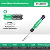 1pc Mini Torx Screwdriver featuring Magnetism S2 Alloy Steel Pozi Screwdrivers Flower Shaped Screwdriver T5-T20